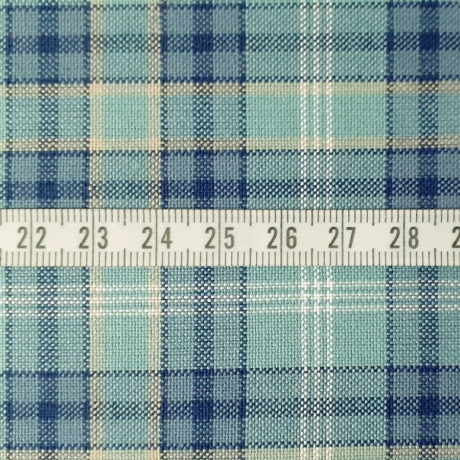 Webstoff Kitzbühel Karo blau