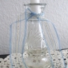 Vintage Kleiner Kerzenständer aus Glas aus den 70er Jahren