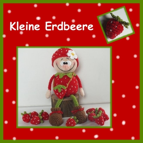 Häkelanleitung ♡ Kleine Erdbeere♡ 