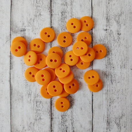 Knopf 2-Loch 15 mm orange