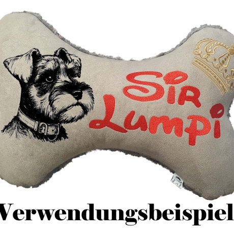 Stickdatei Zwergschnauzer Penny  Hund realistisch 