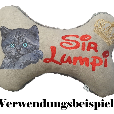 Stickdatei Applikation Britisch Kurzhaar Katze Ellie