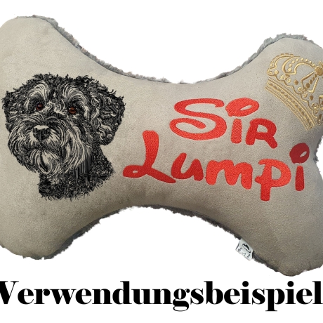 Stickdatei Schnoodle Candra Hund realistisch