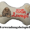 NEU Stickdatei Applikation Cocker Spaniel  Merle