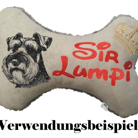 NEU Stickdatei Riesenschnauzer Santo Hund LunaChild