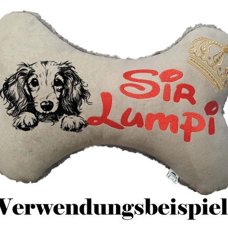 Stickdatei Dackel langhaar Abby Hund