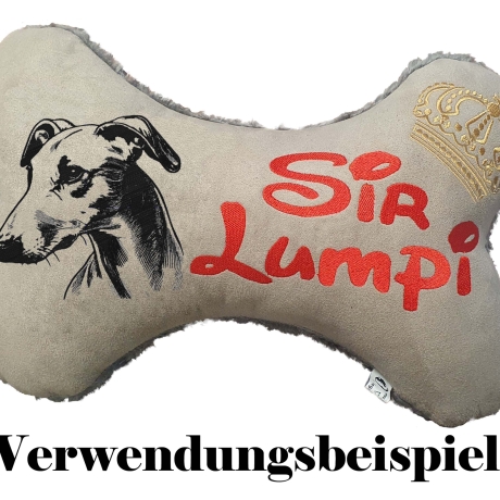 Stickdatei Whippet Garbo Hund realistisch