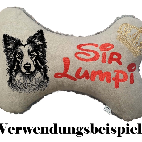 Stickdatei Border Collie  Coral Hund realistisch