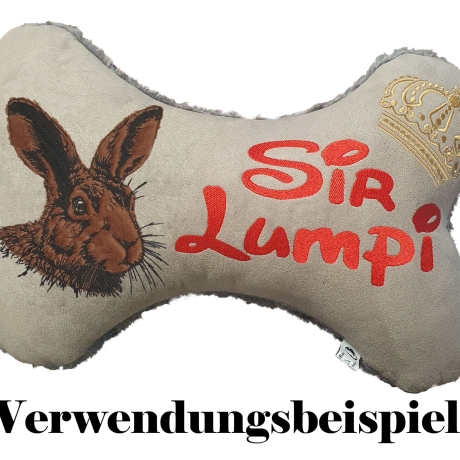 NEU Stickdatei Applikation Hase Gunther Lunachild
