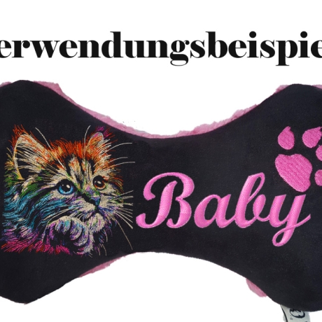NEU Stickdatei Katze Jule realistisch bunt Lunachild