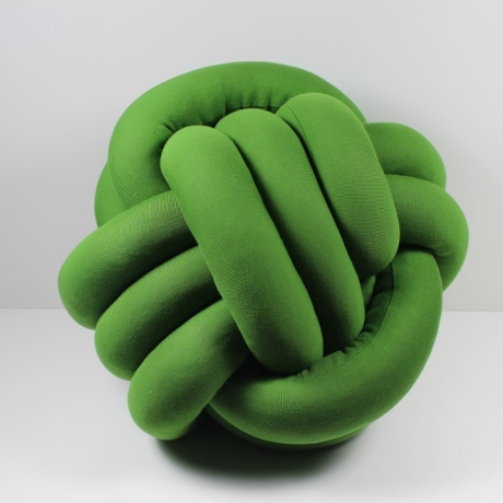 Knotenkissen moosgrün