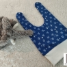 Babymütze Knotenmütze Sterne blau 3-6 Monate