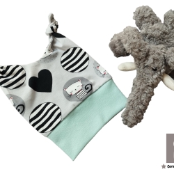 Babymütze Knotenmütze Kätzchen 0-3 Monate