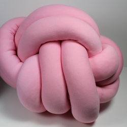 Knotenkissen rosa