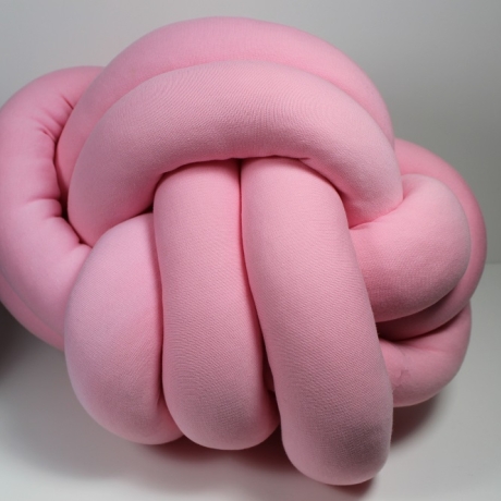 Knotenkissen rosa