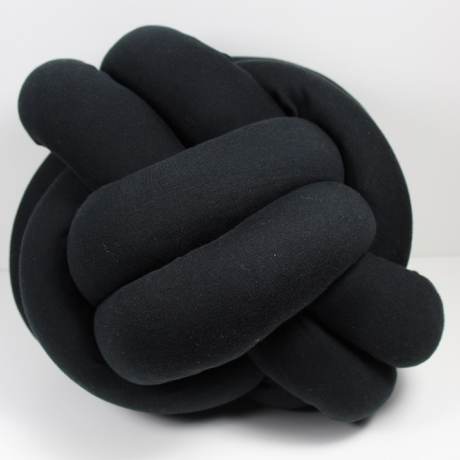 Knotenkissen schwarz