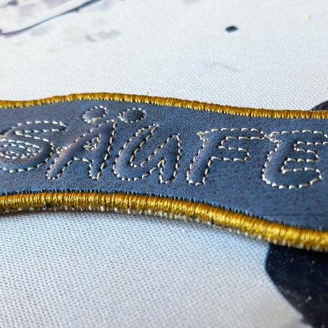 Stickdatei 3D-Anhänger KOMASÄUFER, 3D-Stick, Lesezeichen