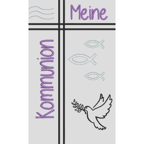 Ferberline Stickdatei Set Kommunion Konfirmation ab 10x10