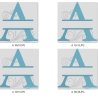 Ferberline Stickdatei Swirl Alphabet A in 4 Größen ab 10x10