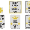 Ferberline Stickdatei MugRug Set Keep Calm ab 10x10