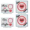 Ferberline Stickdatei MugRug Set Kaffeeliebe ab 10x10