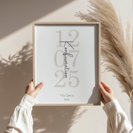 Personalisiertes Geschenk zur Konfirmation 2025 