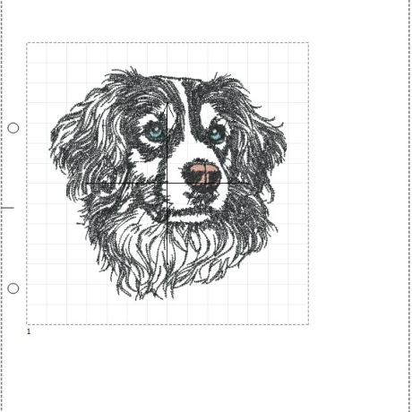 Stickdatei  Kooiker Cash Hund realistisch LunaChild