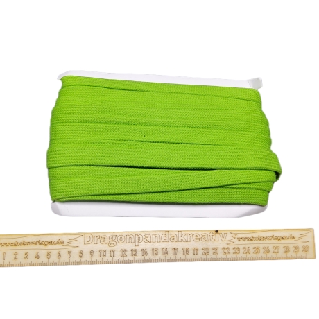Kordel Flachkordel grün 2 cm breit