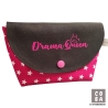 Kosmetiktasche Drama Queen schwarz pink 