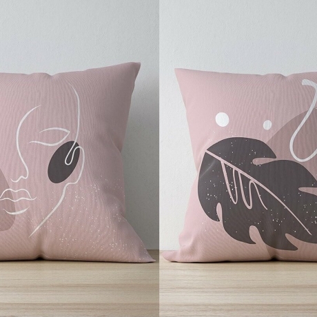 Kissenbezüge 4èr Set Velours Stoff