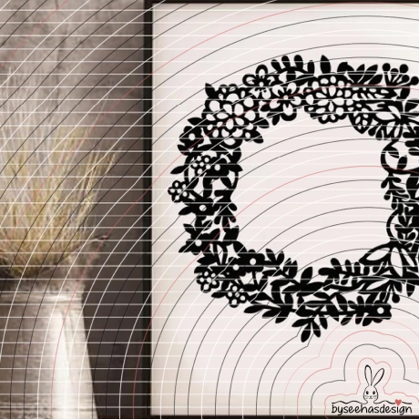 Kranz Blumen Plotterdatei SVG DXF 