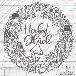 Kranz Herbst Glück Plotterdatei SVG DXF