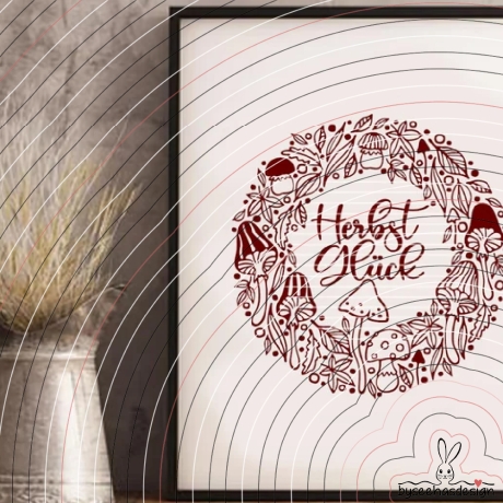 Kranz Herbst Glück Plotterdatei SVG DXF