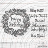 Kranz mit Text Plotterdatei SVG DXF 