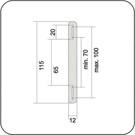 Krawattenhalter transparent