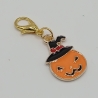 Kürbis mit Hut Clip Anhänger Bettelarmband Halloween Charm
