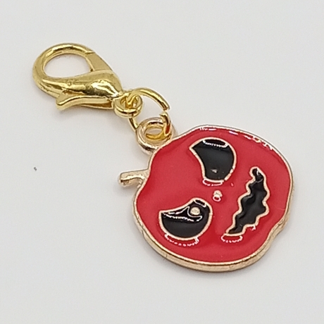 Kürbis Nr.4 Clip Anhänger Bettelarmband Halloween Charm