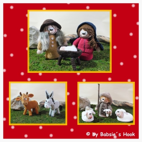 Häkelanleitung ♡ Weihnachtskrippe♡