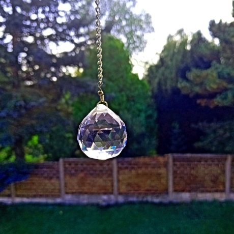 Traumfänger Mond Blau Perlen Wandschmuck Wohndeko Suncatcher