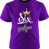 Kinder Kurzarm T-Shirt KRONE personalisiert mit Name +Zahl