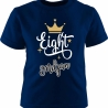 Kinder Kurzarm T-Shirt KRONE personalisiert mit Name +Zahl