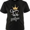 Kinder Kurzarm T-Shirt KRONE personalisiert mit Name +Zahl
