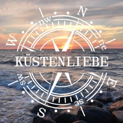 Aufkleber Kompass Küstenliebe 70cm - 120cm