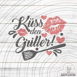 Küss den Griller Plotterdatei SVG DXF