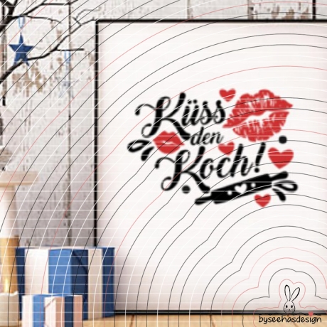 Küss den Koch Plotterdatei SVG DXF 