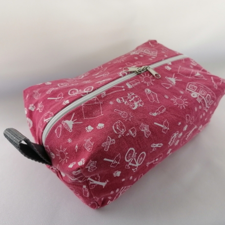 Kulturbeutel, Kulturtasche, Boxy Bag, Kosmetiktasche 