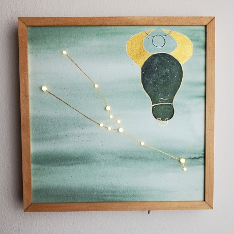 Leuchtendes Sternzeichenbild, Sternbild, Sternzeichengeschenk
