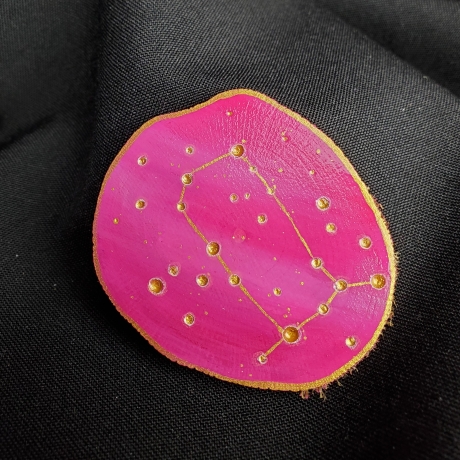 Glücksbringer mit Sternbild Zwilling, Sternzeichengeschenk