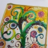 Kunstdruck Wildwuchs mit bemaltem Passepartout