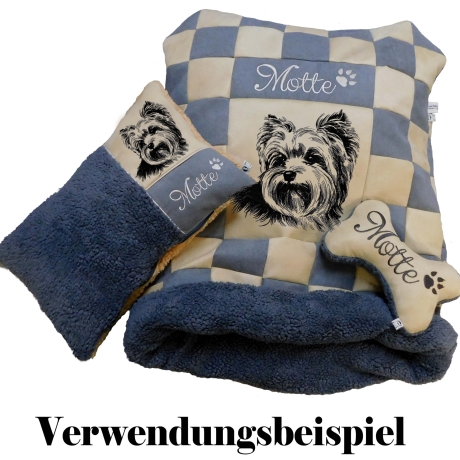 NEU Stickdatei Yorkshire Terrier  Gizmo Yorki Hund
